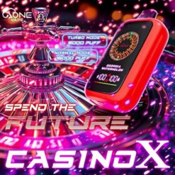 CAONE VAPE CASINO X 抛棄式電子煙 - 賭場16000口數, 650mAh電池, Type-C快充, 0.6Ω雙網芯